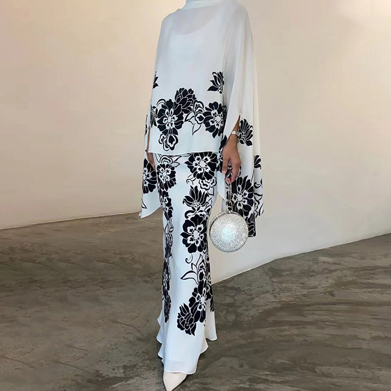 Summer Evenings Clothing - 2026 Women Muslim Two Piece Set