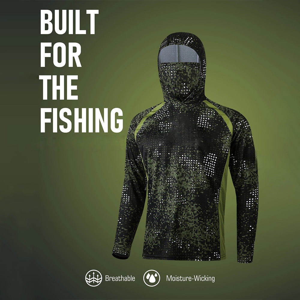 Summer Clothing Mens - MALFC Fishing Apparel Men Hood Fishing