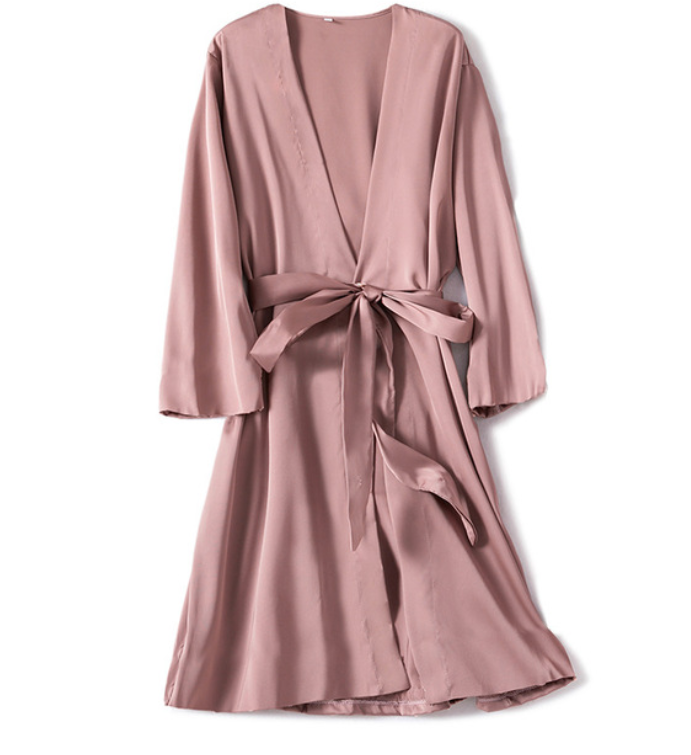 Summer Nights Clothing - Satin Robe Female Intimate Lingerie Sleepwear