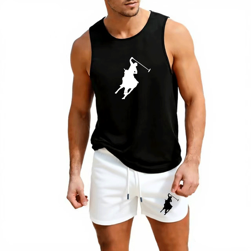 European Men Summer Vest and S - огляд і ціна Summer Clothing Mens