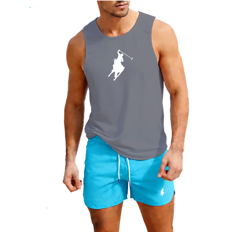 European Men Summer Vest and S - огляд і ціна Summer Clothing Mens