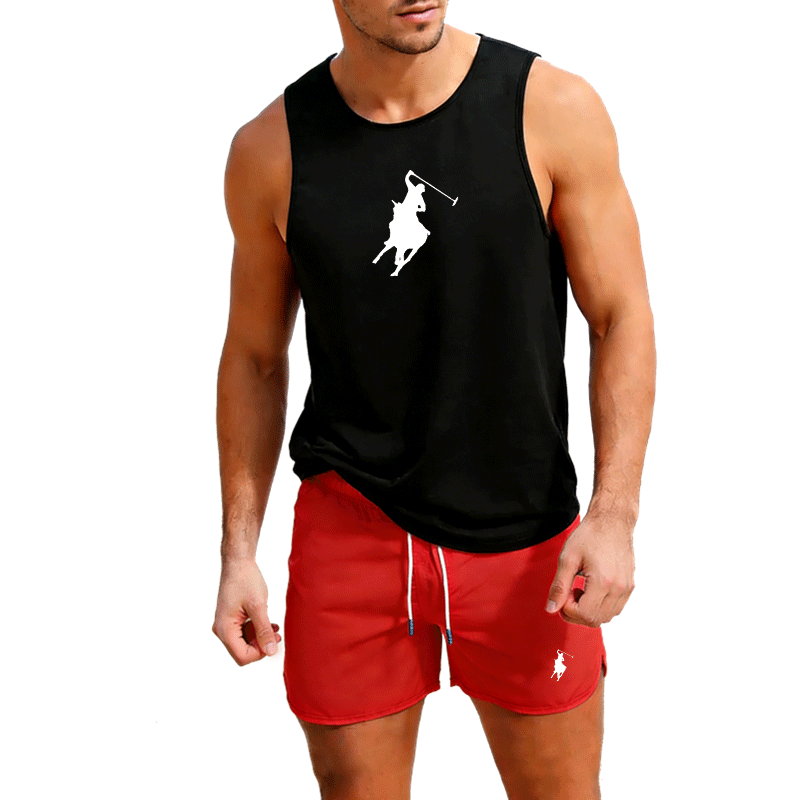European Men Summer Vest and S - огляд і ціна Summer Clothing Mens