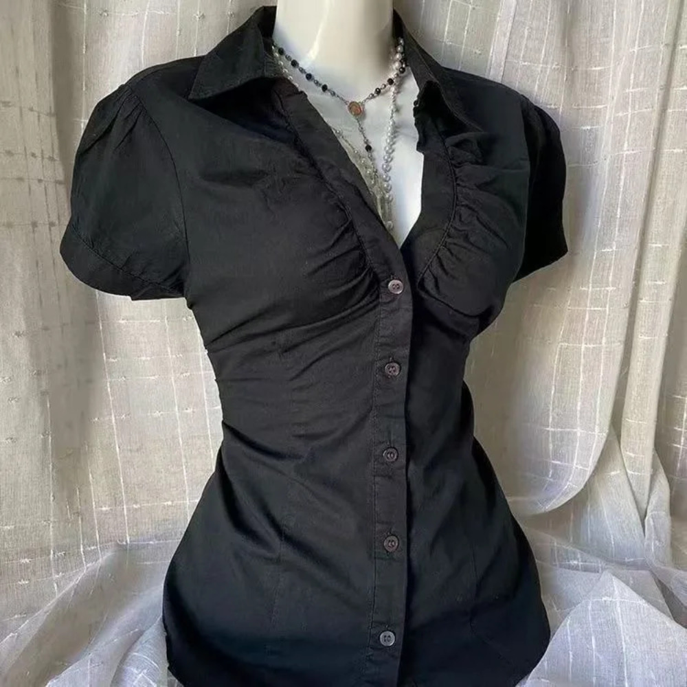 Womens Y2K Grunge Blouse Gothi - огляд і ціна Summer Grunge Clothing
