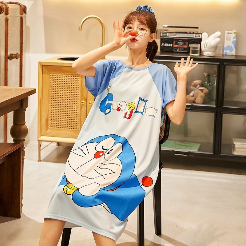 Doraemon cute nightdress for w - огляд і ціна Summer Nights Clothing