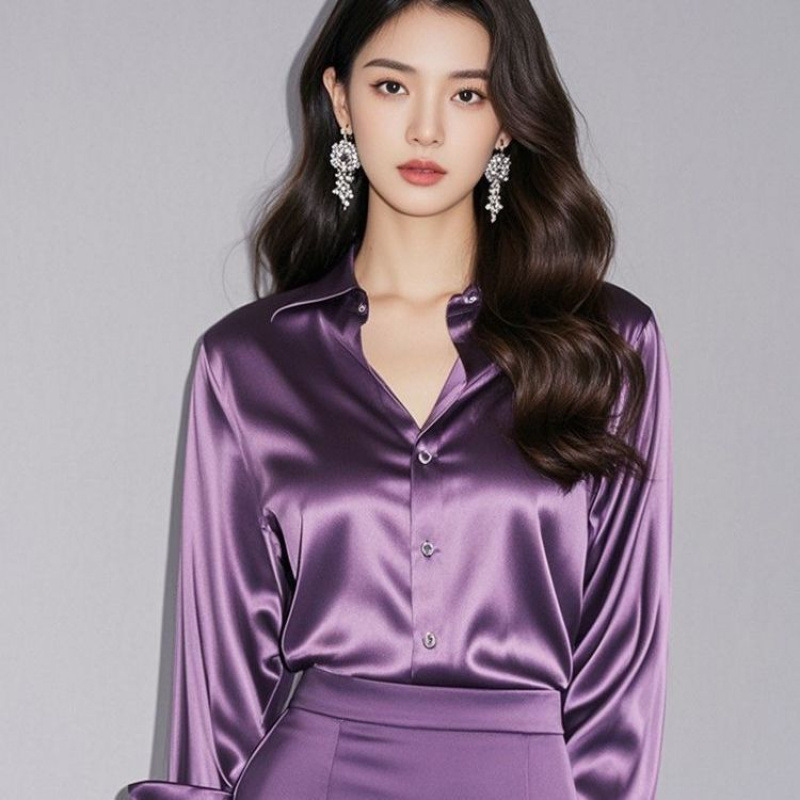 2025 Summer Women's Satin Shir - огляд і ціна Summer Clothing Men 2025