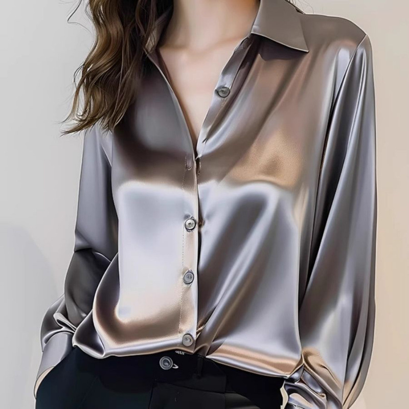 2025 Summer Women's Satin Shir - огляд і ціна Summer Clothing Men 2025