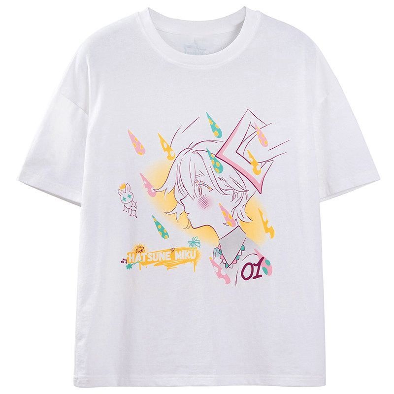 New Hatsune Miku T-shirt short - огляд і ціна Japan Summer Festival Clothing