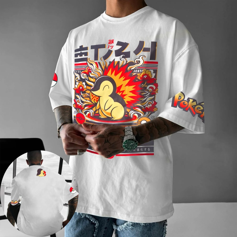 Pokémon Men's and Women's T-sh - огляд і ціна Summer Clothing In Japan