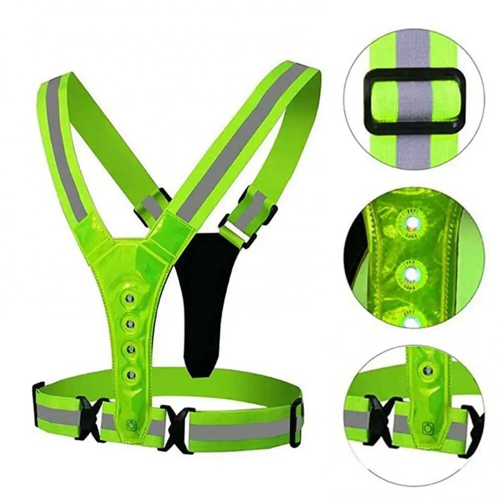 LED Running Vest Reflective Gl - огляд і ціна Summer Nights Clothing