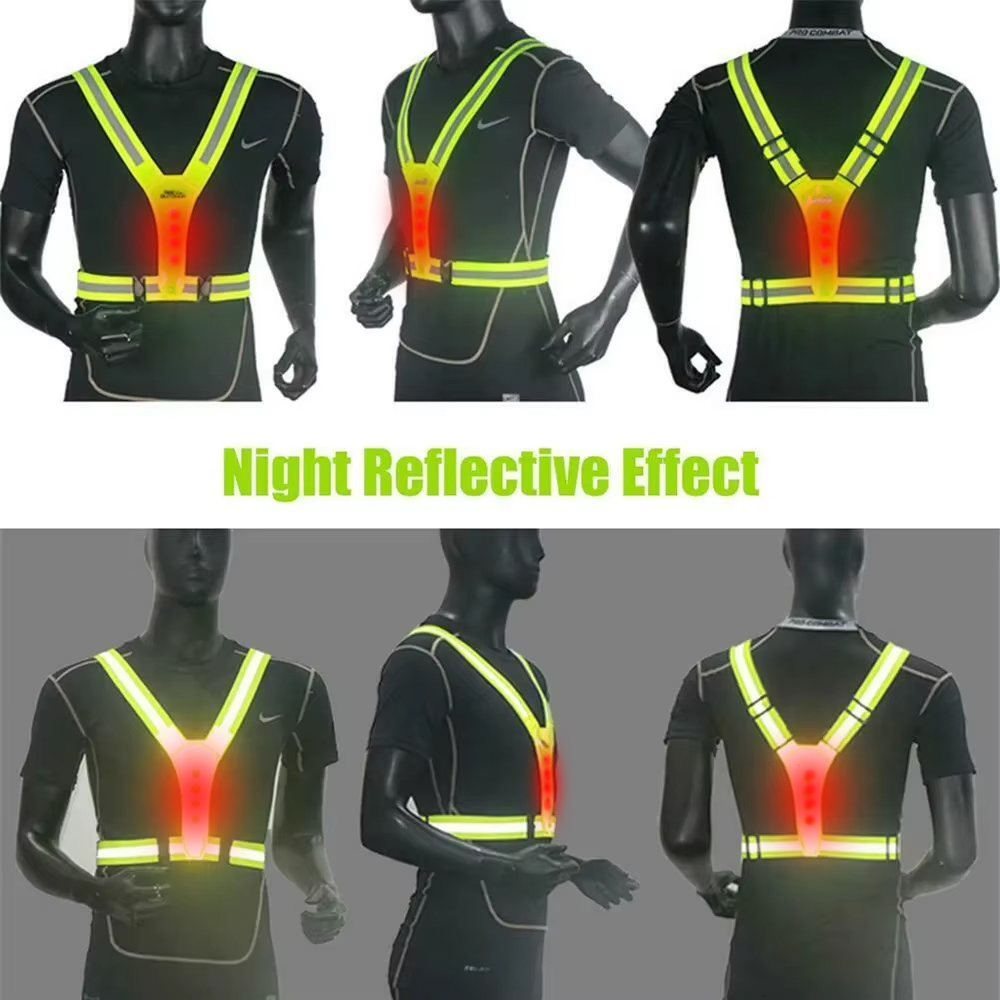 LED Running Vest Reflective Gl - огляд і ціна Summer Nights Clothing