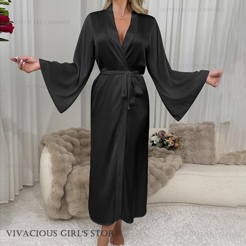 Spring Autumn Female Long Robe - огляд і ціна Summer Nights Clothing