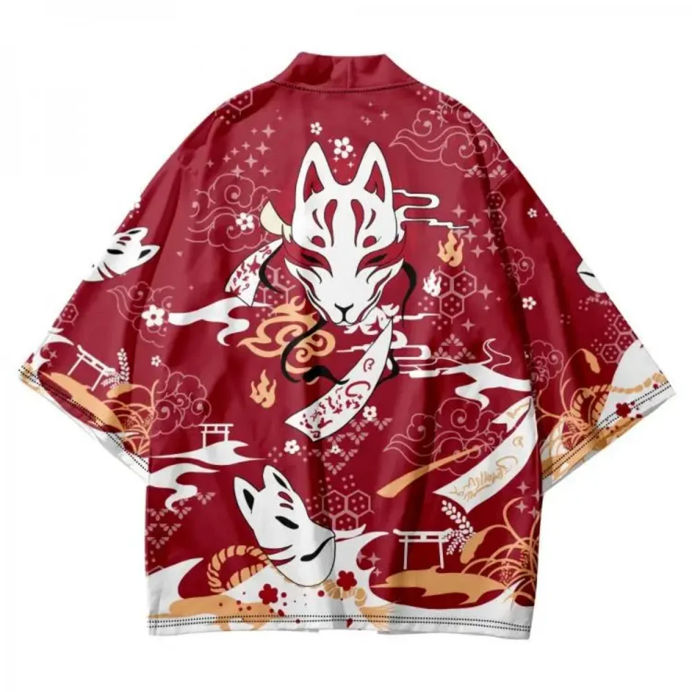 Mens Japanese Kitsune Fox Mask - огляд і ціна Japan Summer Festival Clothing