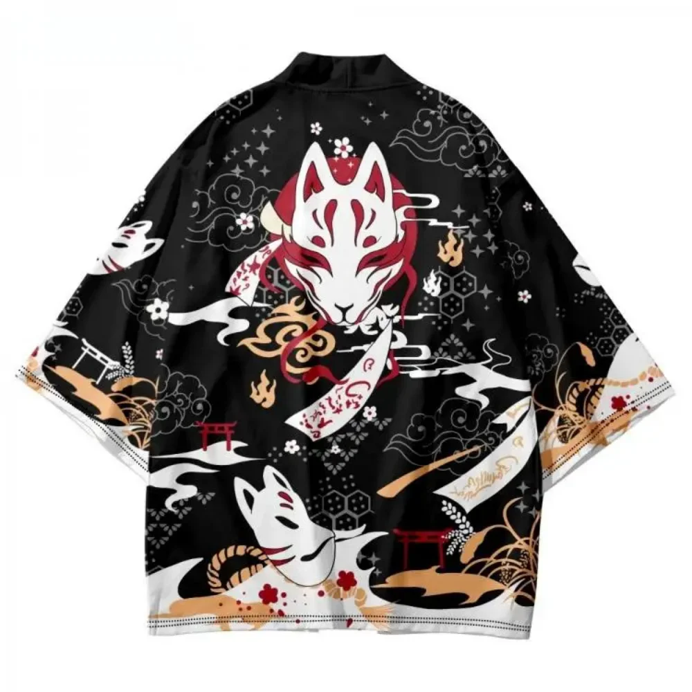 Mens Japanese Kitsune Fox Mask - огляд і ціна Japan Summer Festival Clothing