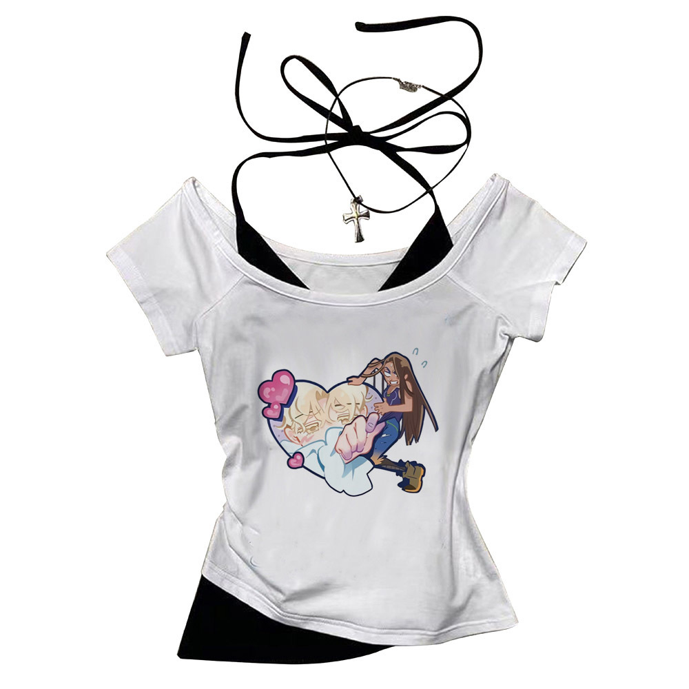 Alien Stage crop top girl goth - огляд і ціна Summer Grunge Clothing