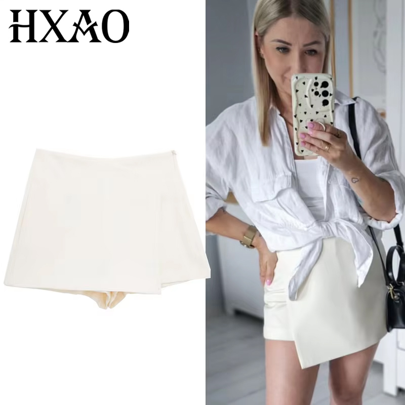 HXAO Black White Skirt Shorts  - огляд і ціна Summer Zara