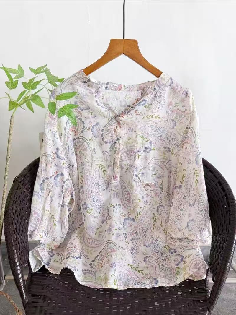 100% Ramie shirts for women su - огляд і ціна Summer Clothing In Japan