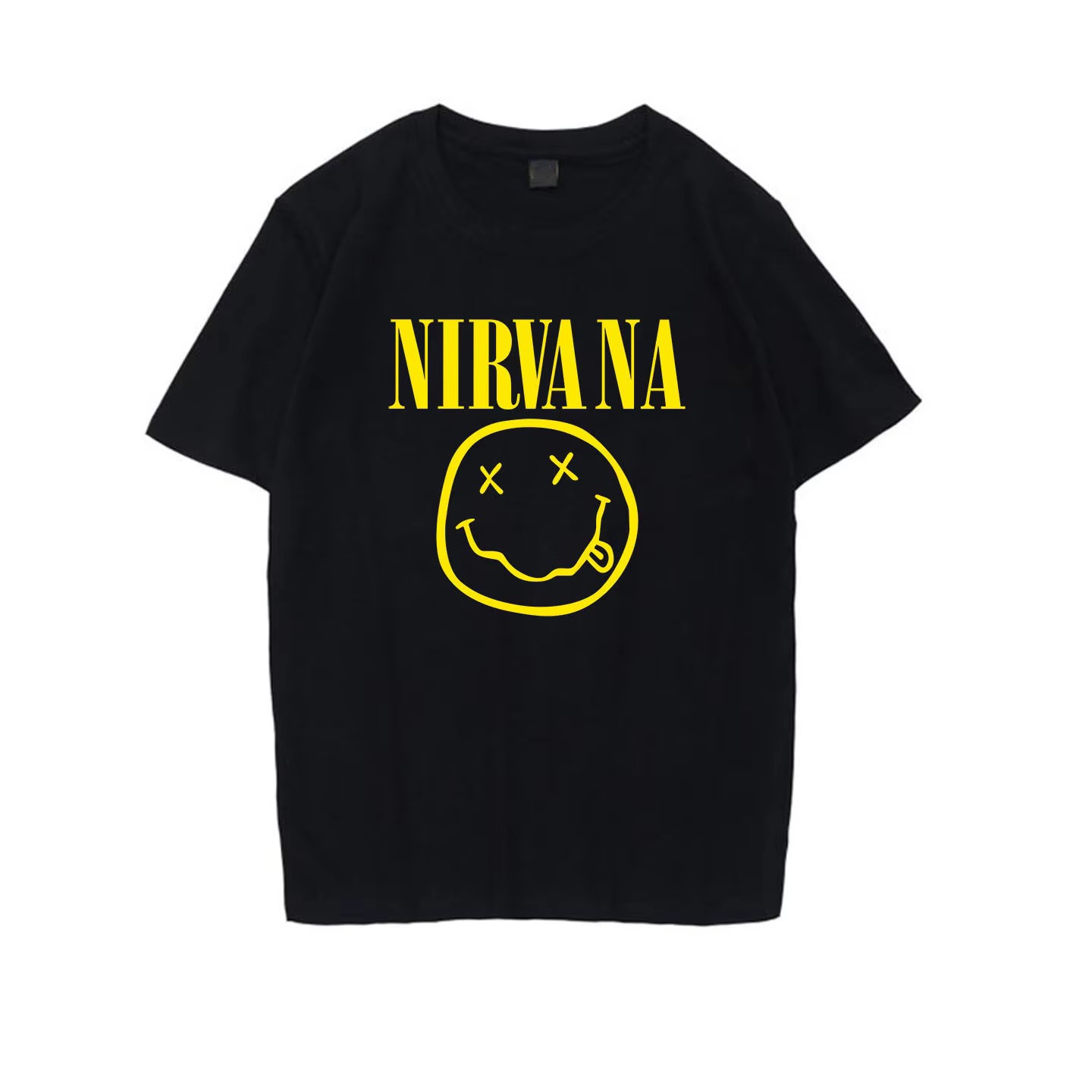 Nirvana Smiley Face Tee, 90s V - огляд і ціна Summer Grunge Clothing