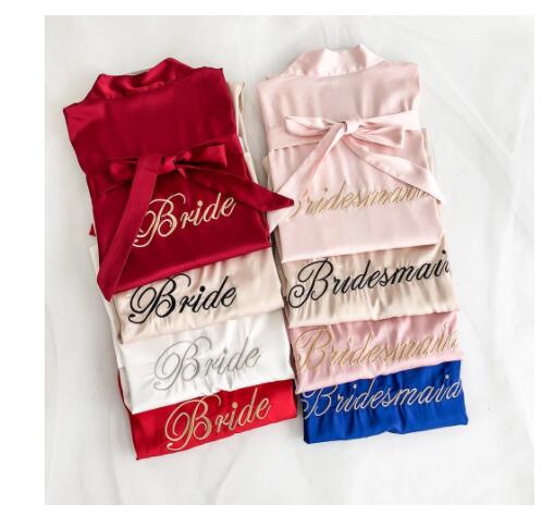 Bride Bridesmaid Wedding Robe  - огляд і ціна Summer Nights Clothing